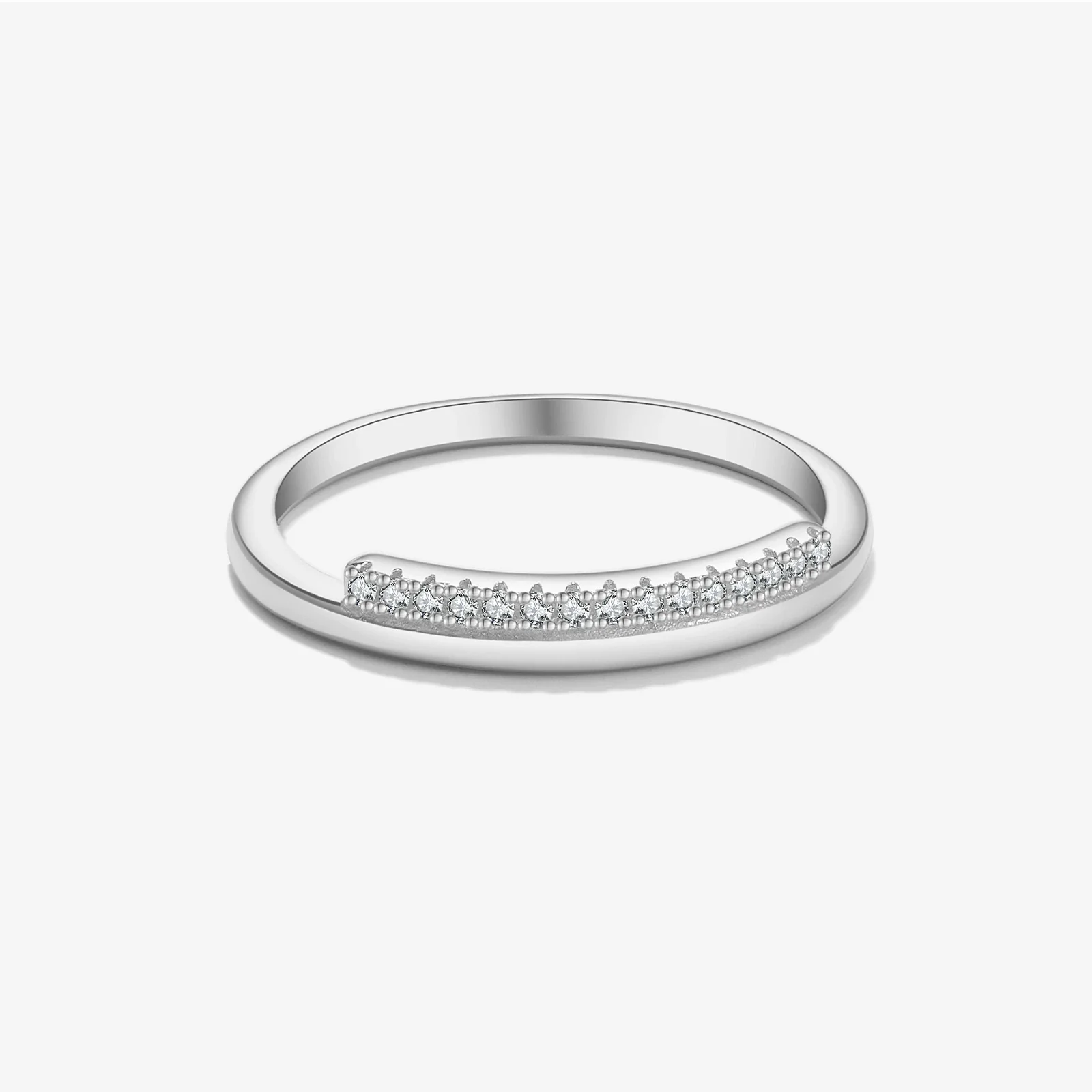 S925 Sterling Silver Geometric Ring Electroplated With Platinum And 18K Gold For Women And Unisex - Image 6