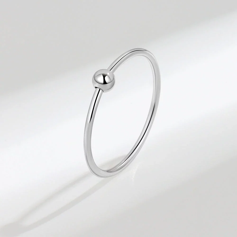 S925 Sterling Silver Geometric Rotating Anxiety Ring For Women - Image 6