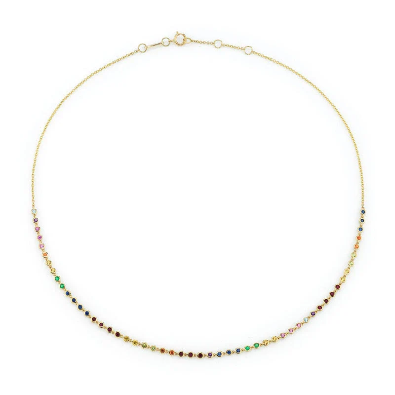 S925 Sterling Silver Snake Bone Chain Geometric Zircon Necklace With Electroplating For Women