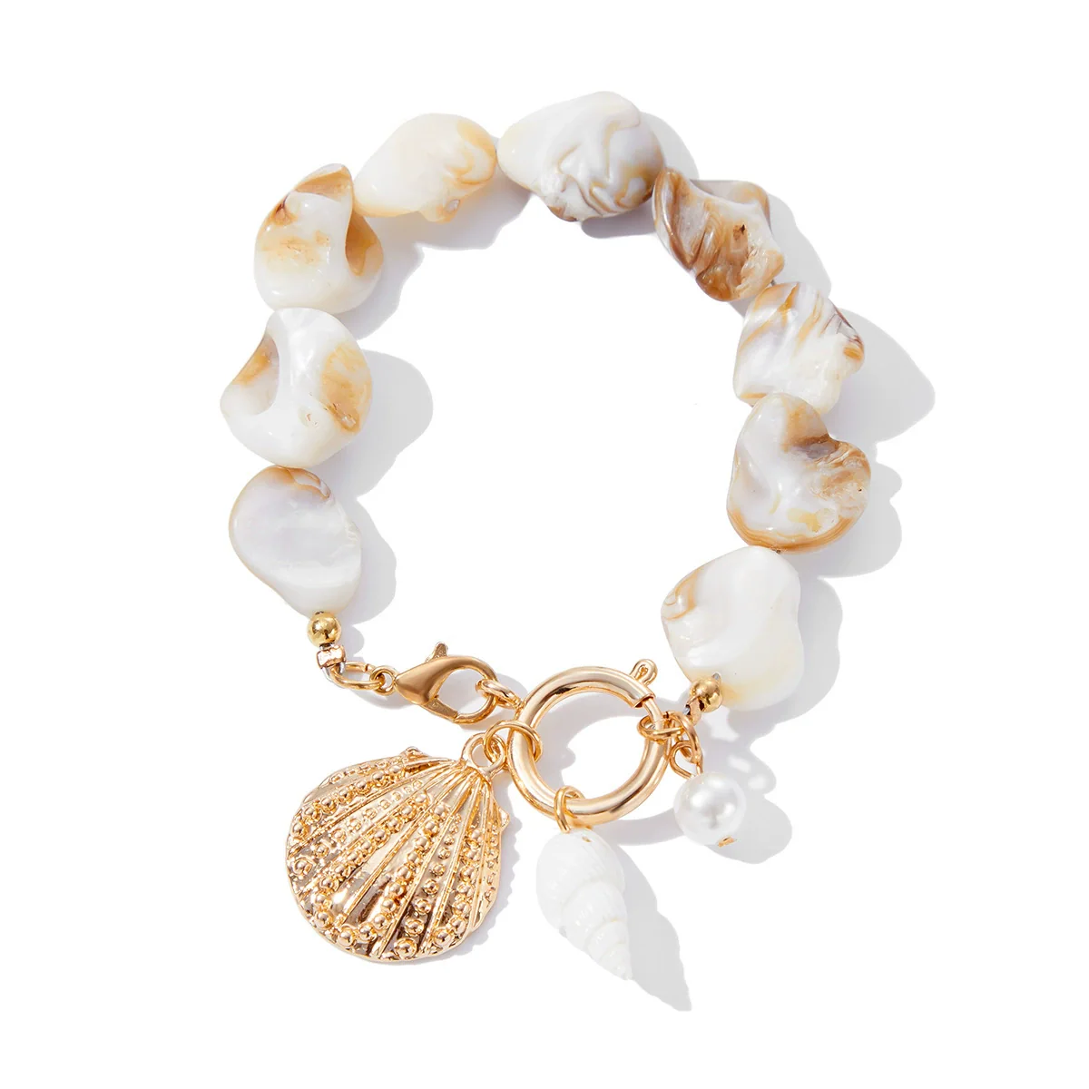 Shell Flower Animal Zodiac Electroplated Handmade Women's Pendant Necklace - Image 4