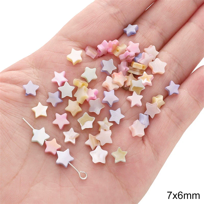 Shell Handmade Peach Heart Shaped Beaded Jewelry Accessories Earrings Bracelet - Image 12