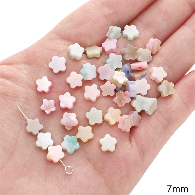 Shell Handmade Peach Heart Shaped Beaded Jewelry Accessories Earrings Bracelet - Image 17