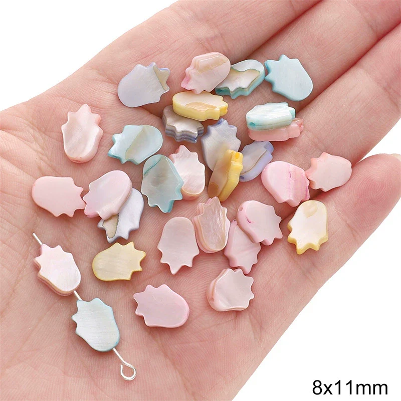 Shell Handmade Peach Heart Shaped Beaded Jewelry Accessories Earrings Bracelet - Image 20