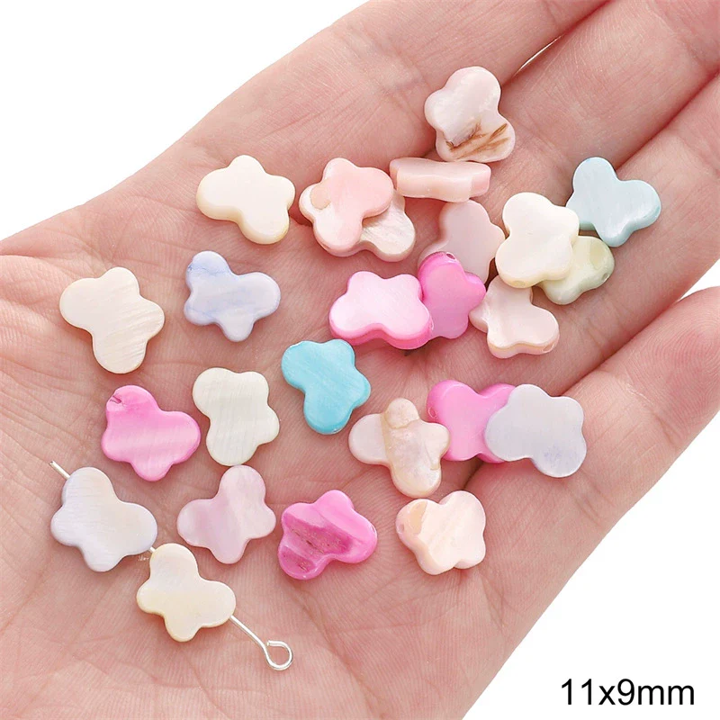 Shell Handmade Peach Heart Shaped Beaded Jewelry Accessories Earrings Bracelet - Image 21