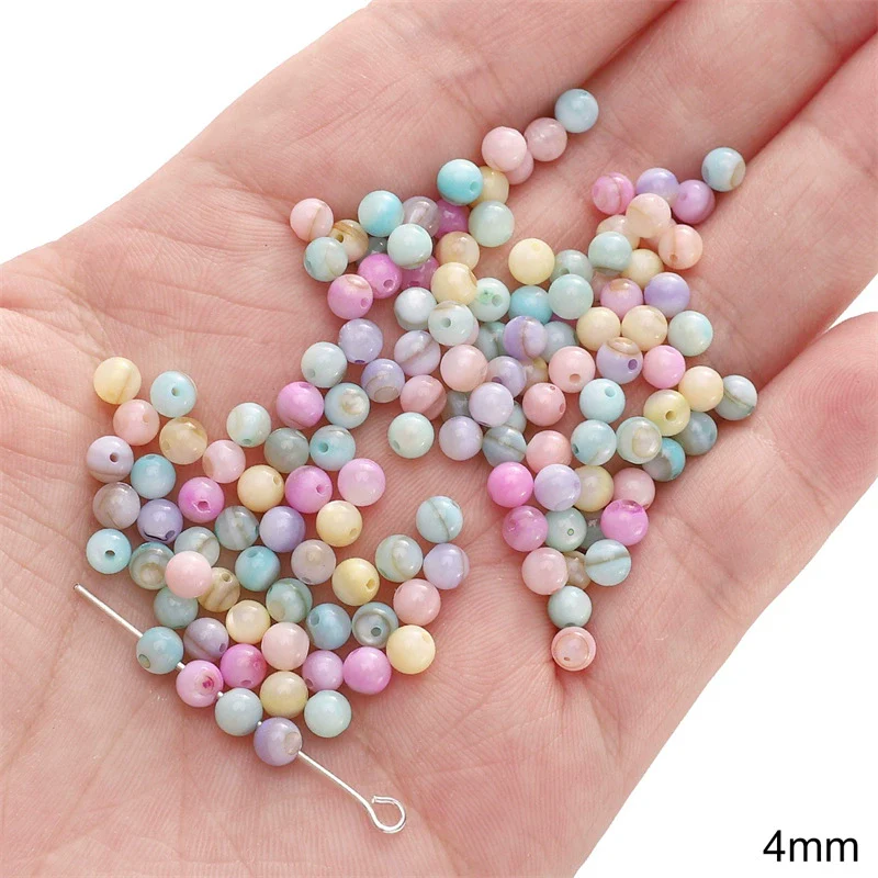 Shell Handmade Peach Heart Shaped Beaded Jewelry Accessories Earrings Bracelet - Image 7
