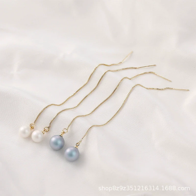 Shell Pearl Handmade Jewelry Accessories With Baking Paint Design - Image 3