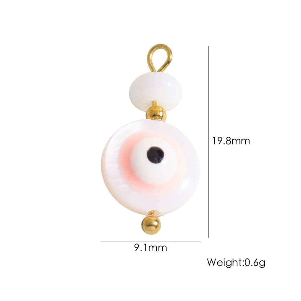 Shell Stainless Steel Accessories Handmade Geometric Fivepointed Star Flower Pendant - Image 24