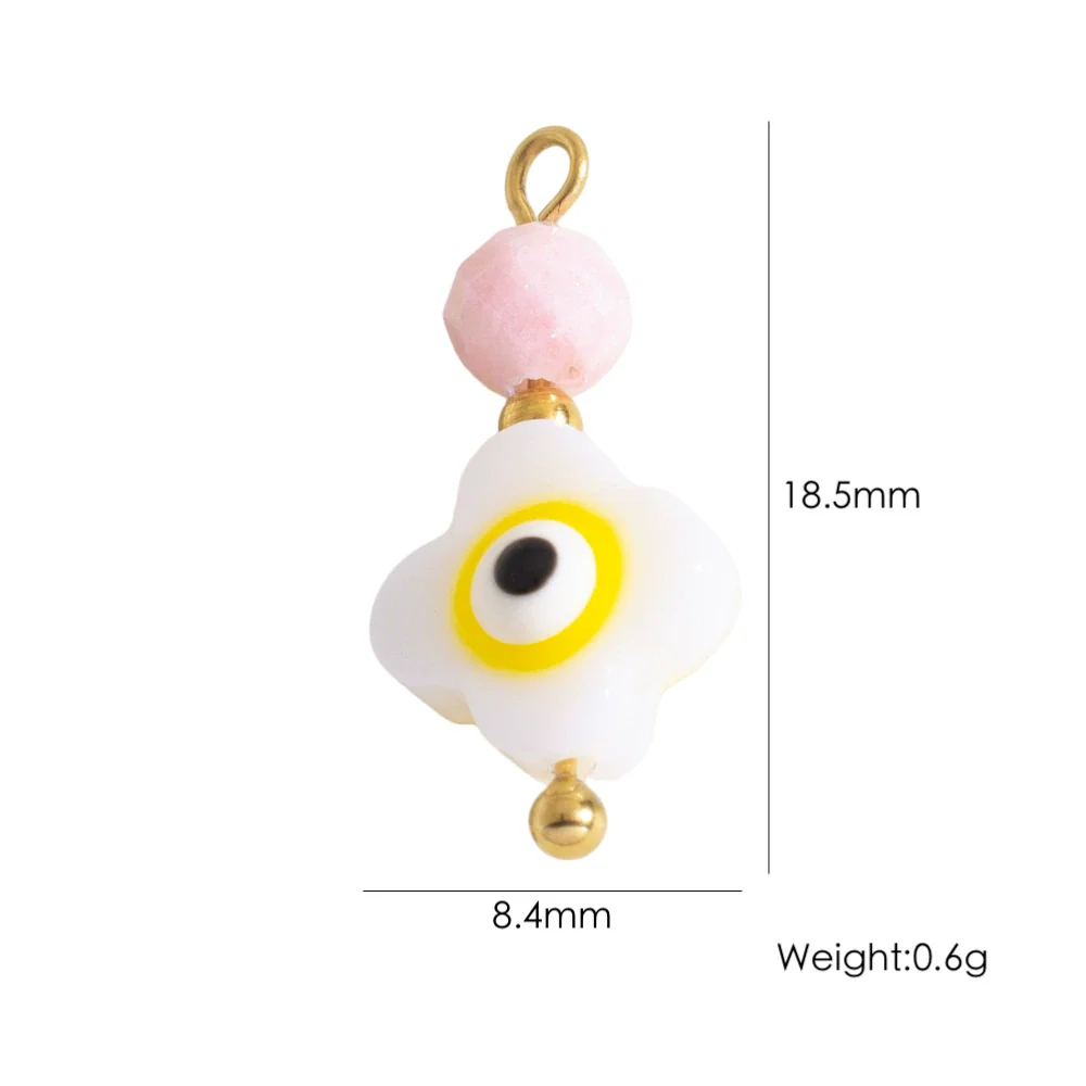 Shell Stainless Steel Accessories Handmade Geometric Fivepointed Star Flower Pendant - Image 25