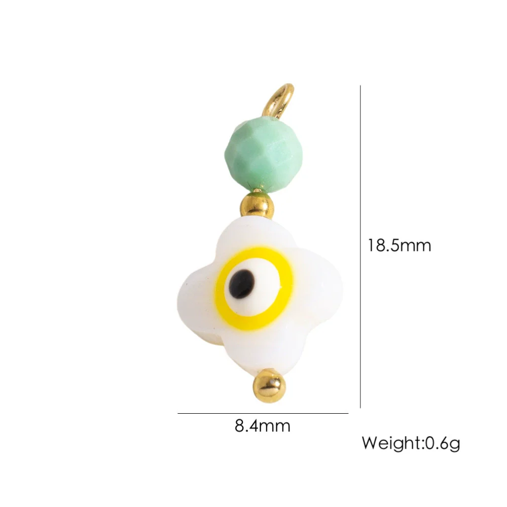 Shell Stainless Steel Accessories Handmade Geometric Fivepointed Star Flower Pendant - Image 28