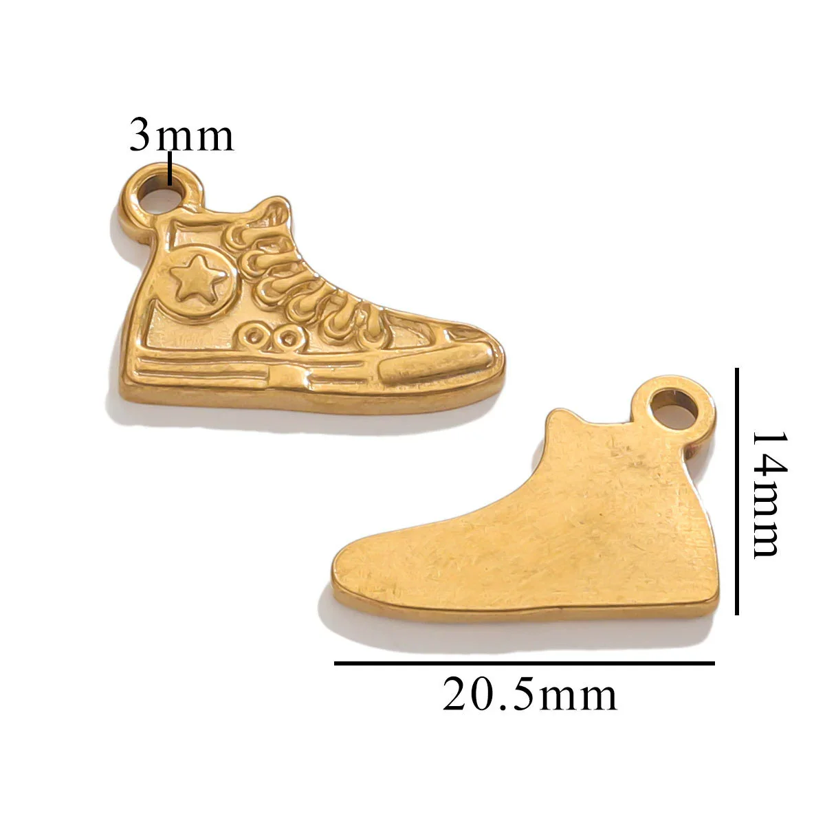 Shoes Shaped Stainless Steel Jewelry Accessories For Diy Bracelet Necklace Bag Hanging With Electroplating - Image 14