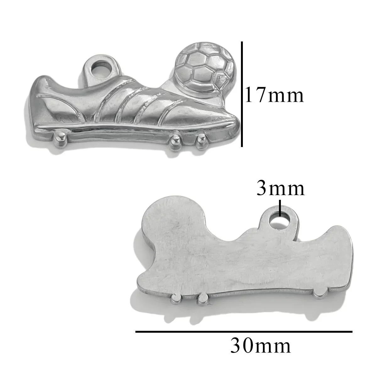 Shoes Shaped Stainless Steel Jewelry Accessories For Diy Bracelet Necklace Bag Hanging With Electroplating - Image 6
