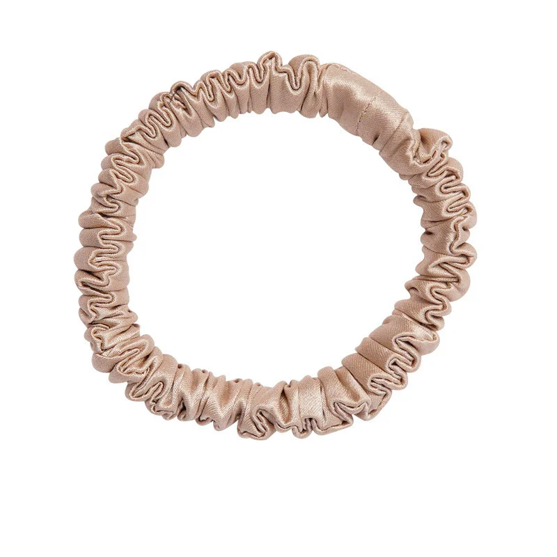 Silk Hair Accessories Handmade Round Head Rope Hair Band Hair Rope Hair Flower - Image 11