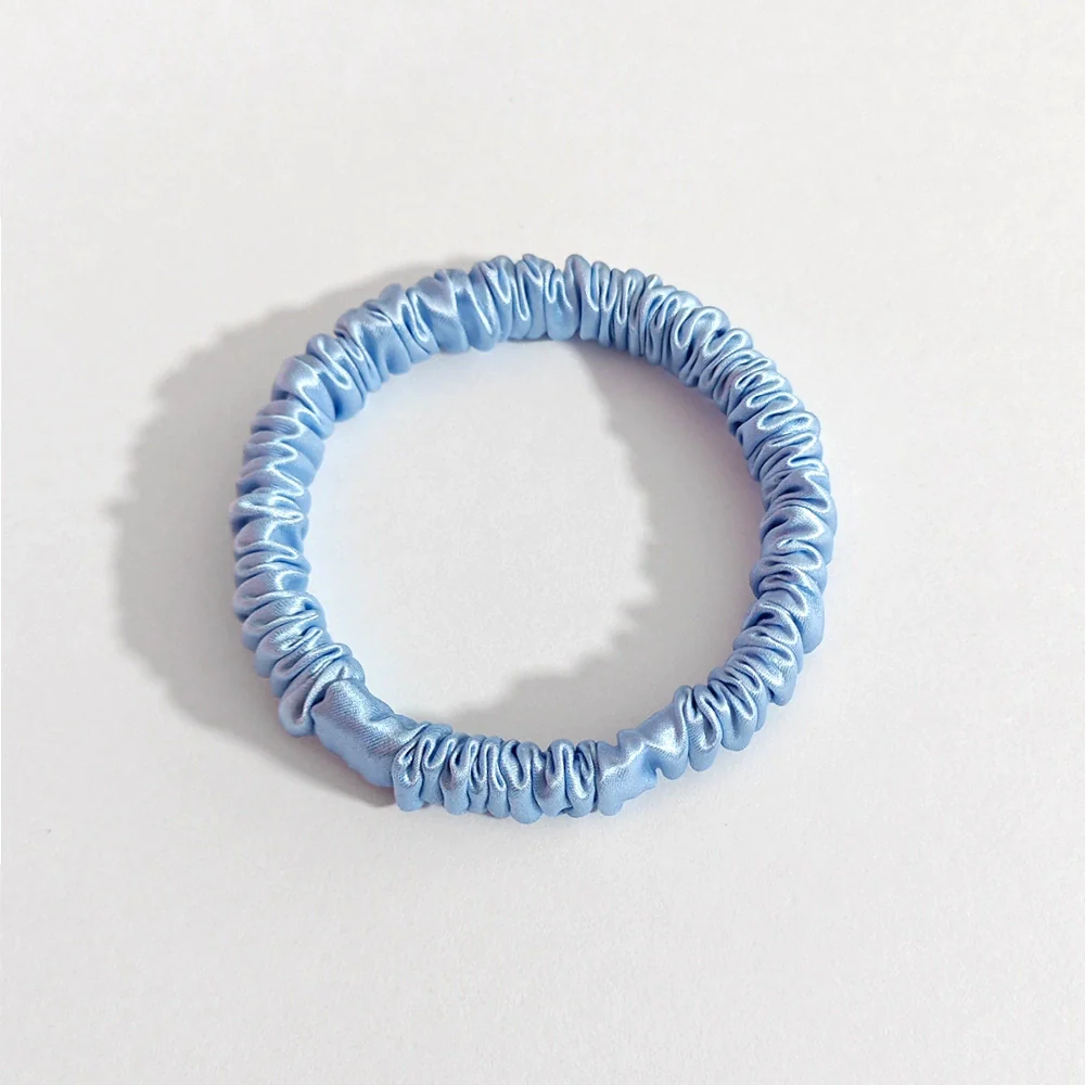 Silk Hair Accessories Handmade Round Head Rope Hair Band Hair Rope Hair Flower - Image 15
