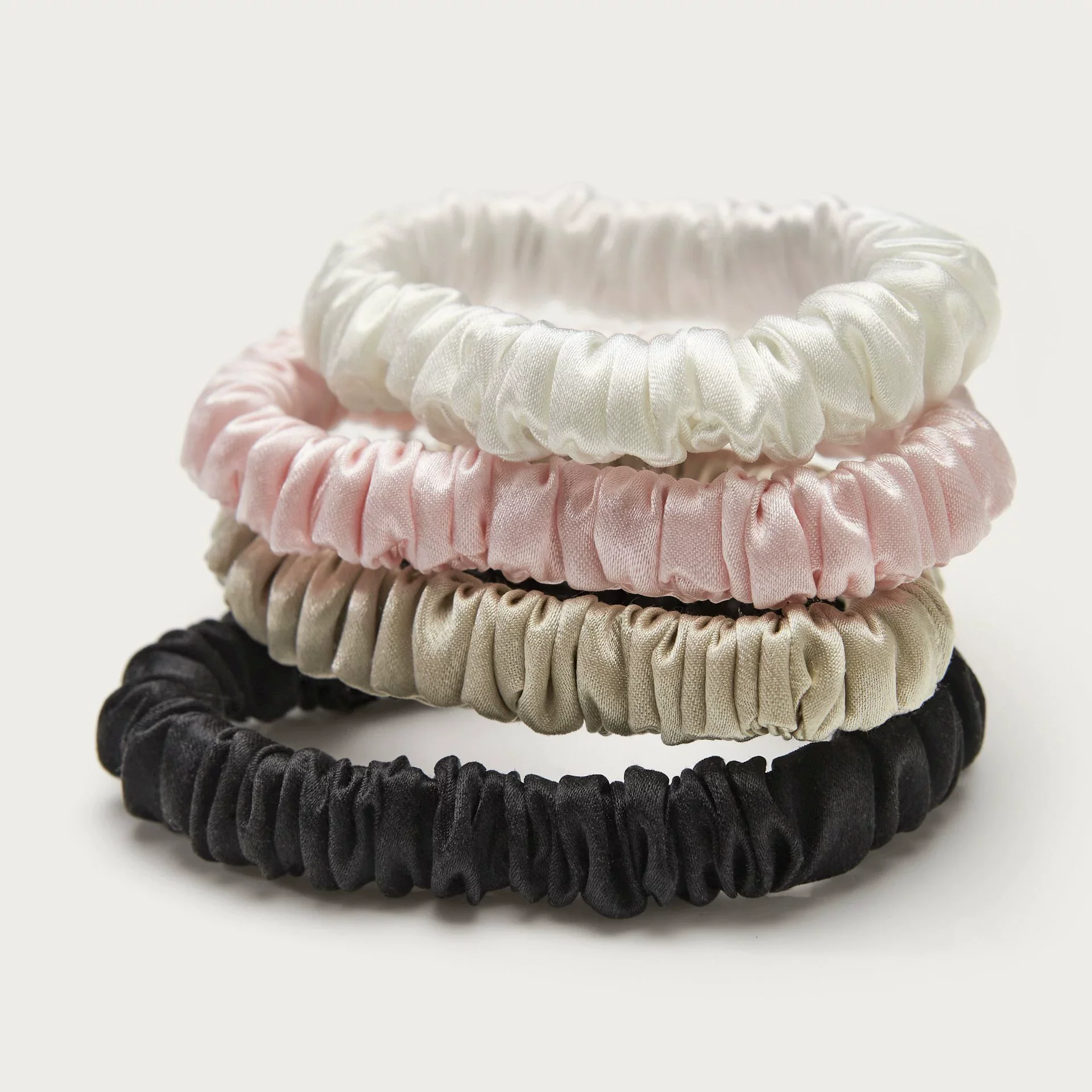 Silk Hair Accessories Handmade Round Head Rope Hair Band Hair Rope Hair Flower - Image 2