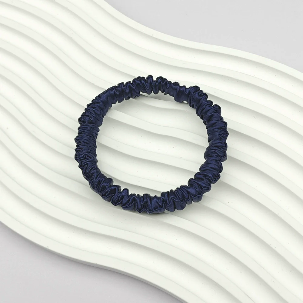 Silk Hair Accessories Handmade Round Head Rope Hair Band Hair Rope Hair Flower - Image 9