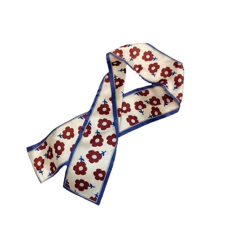 Silks And Satins Fabric Hairband With Bow And Plaid Pattern - Image 3