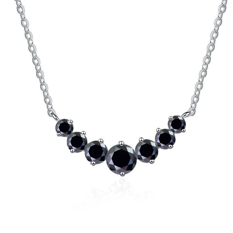 Silver Moissanite Pendant Necklace For Women Set With Gems In Animal Zodiac Style And Round Shape - Image 11