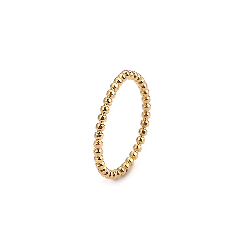 Simple Beads Water Corrugated Geometric Stainless Steel Open Oval Twopiece Ring And Bracelet Jewelry With Electroplating - Image 9