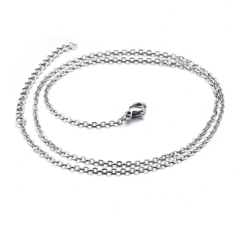 Simple Elegant Cold Style Cross Titanium Steel Geometric Welded Necklace For Women - Image 5