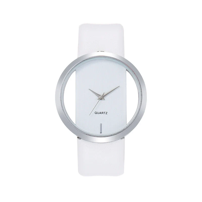 Simple Fashion Casual Universal Quartz Watch With Alloy Case Imitation Leather Strap And Rose Gold Pin Buckle Round Dial - Image 5