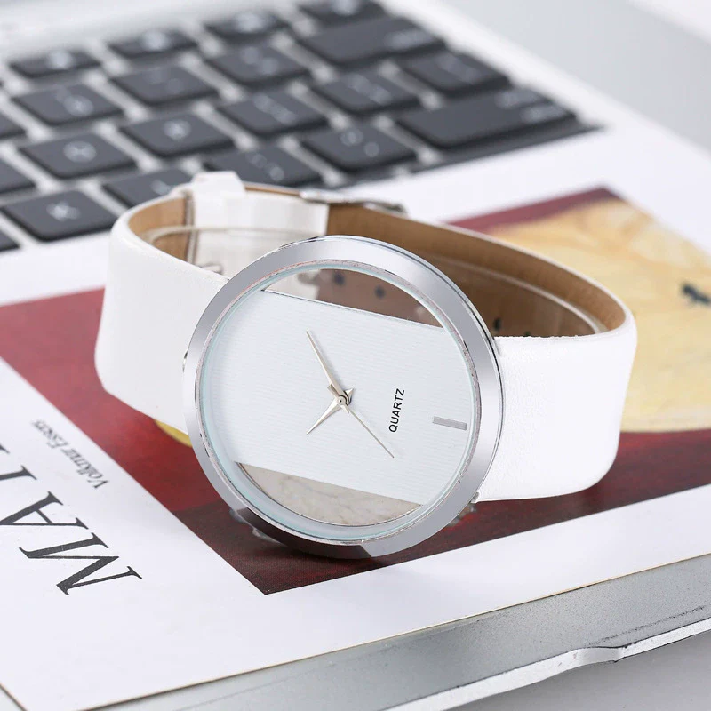 Simple Fashion Casual Universal Quartz Watch With Alloy Case Imitation Leather Strap And Rose Gold Pin Buckle Round Dial - Image 7