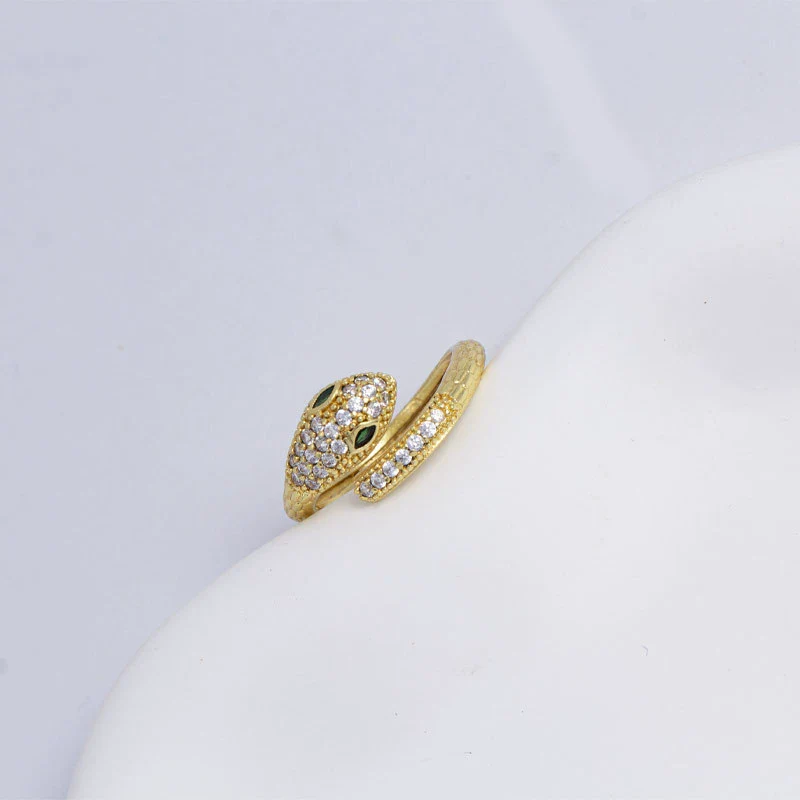 Simple Fashionable Snake Design Copper Jewelry With Real Gold Electroplated For Men And Women - Image 4