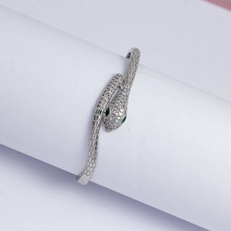 Simple Fashionable Snake Design Copper Jewelry With Real Gold Electroplated For Men And Women - Image 7