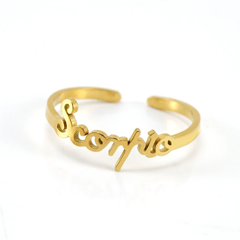 Simple 316L Stainless Steel Constellation Ring Jewelry Electroplated For Women - Image 12