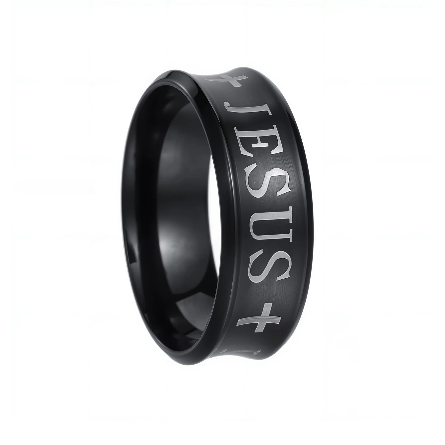 Simple Titanium Steel Geometric Ring Electroplating Unisex Jewelry - Image 8