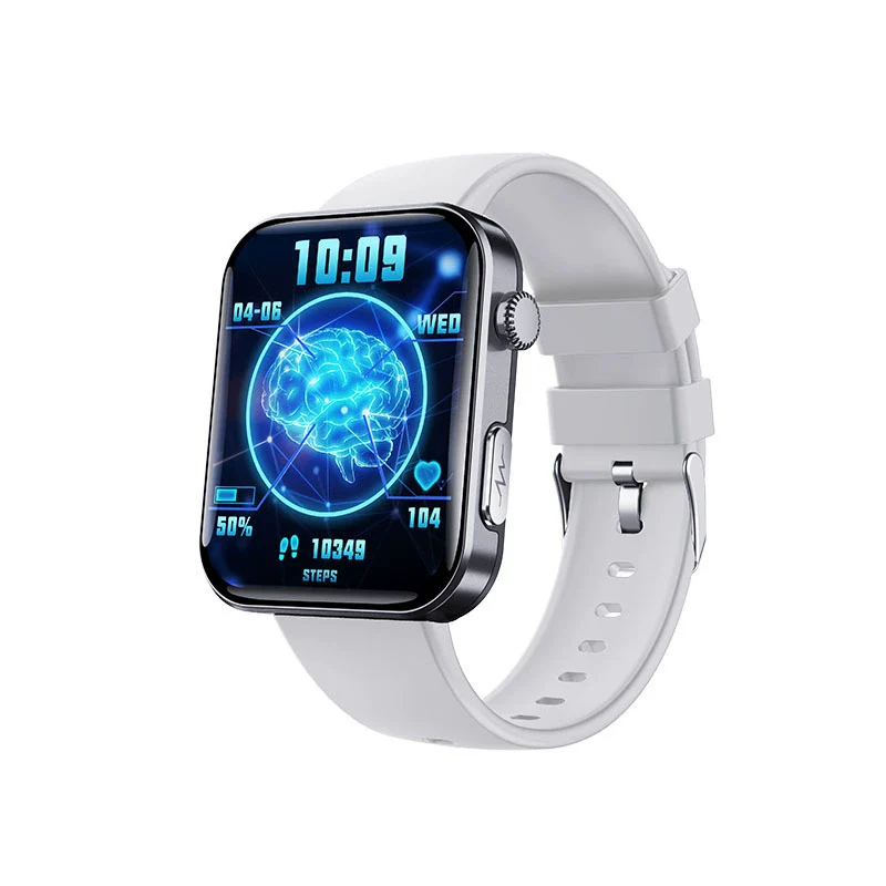 Smart Watch Aluminum Alloy Environmentally Friendly Silicone Square Daily Waterproof Health Monitoring - Image 5