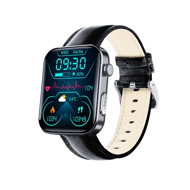 Smart Watch Aluminum Alloy Environmentally Friendly Silicone Square Daily Waterproof Health Monitoring - Image 8