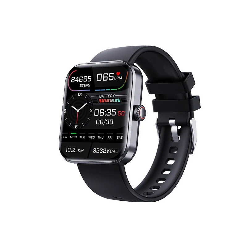 Smart Watch Aluminum Alloy Environmentally Friendly Silicone Square Health Sports Daily Waterproof Blood Oxygen Detection - Image 5