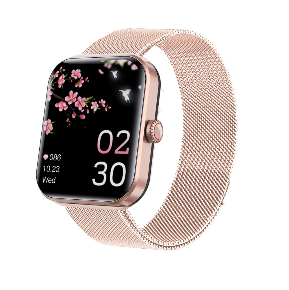 Smart Watch Aluminum Alloy Environmentally Friendly Silicone Square Health Sports Daily Waterproof Blood Oxygen Detection - Image 8