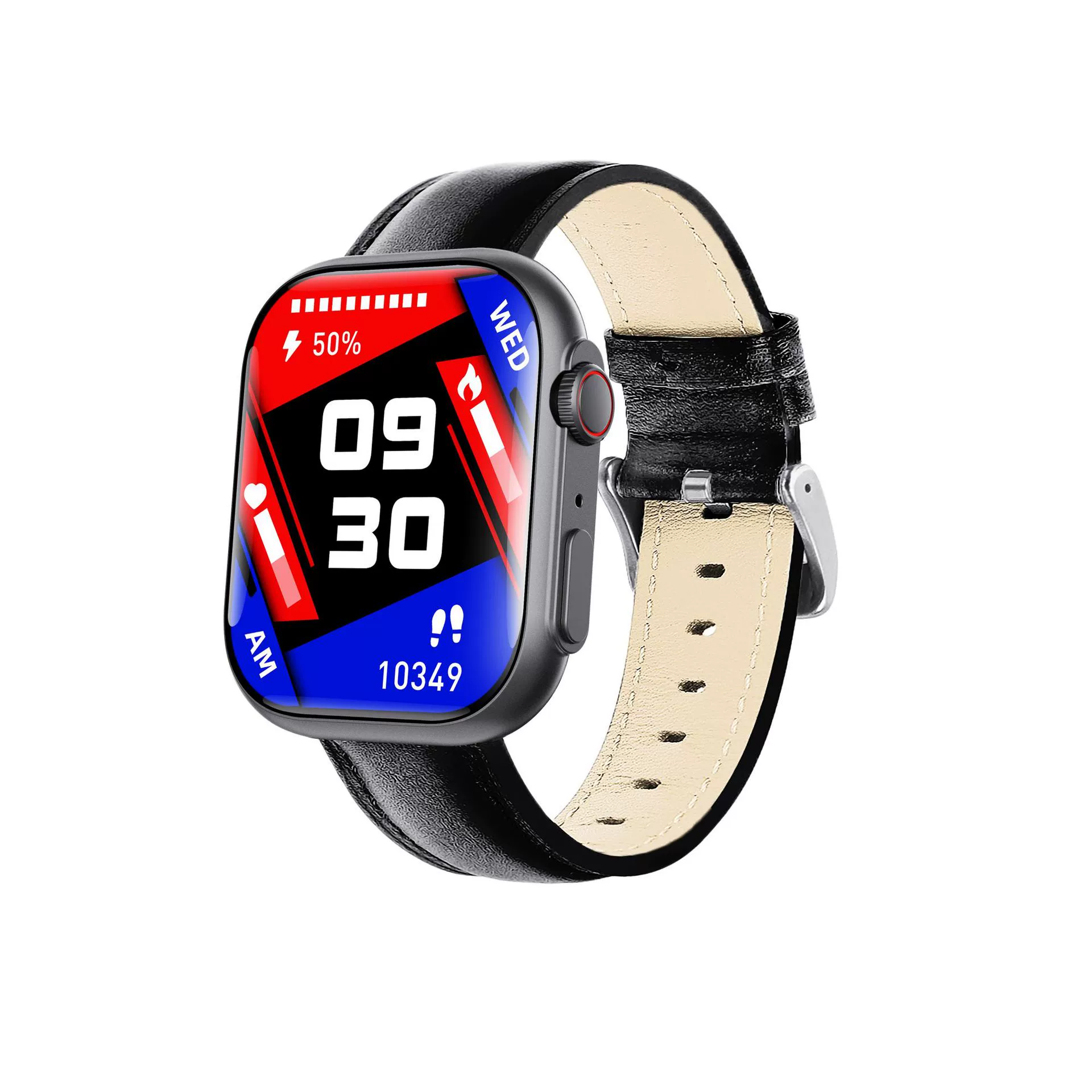 Smart Watch Health Monitoring Sports Watch With Environmental Silicone Strap Square Dial And Magnetic Attraction Charging - Image 10