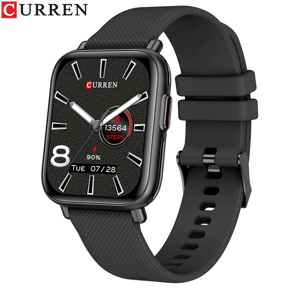 Smart Watch Metal Silicone Stainless Steel Sports Square Round Waterproof