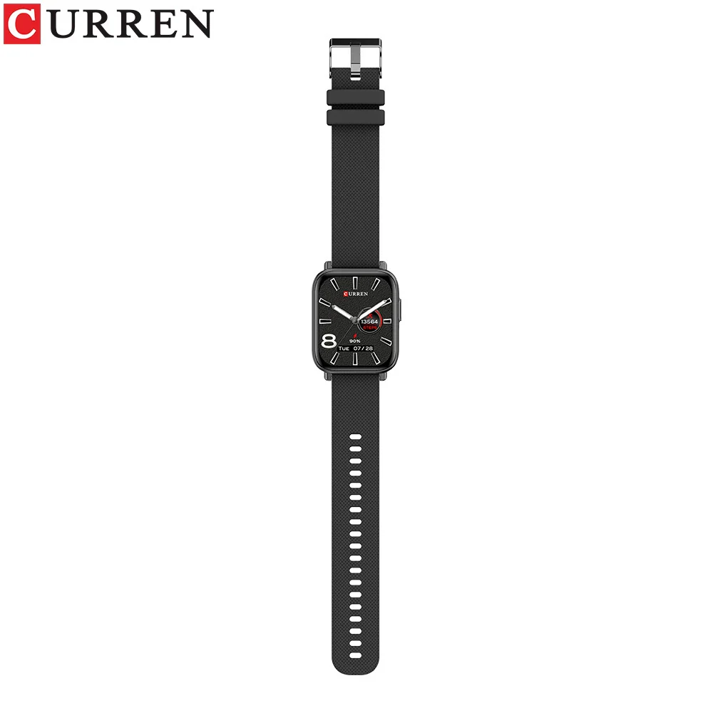 Smart Watch Metal Silicone Stainless Steel Sports Square Round Waterproof - Image 3