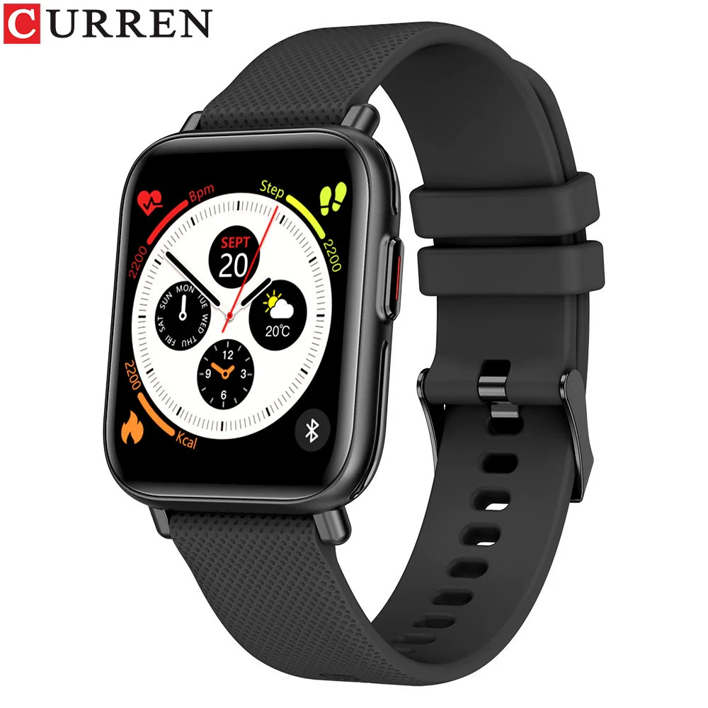 Smart Watch Metal Silicone Stainless Steel Sports Square Round Waterproof - Image 5