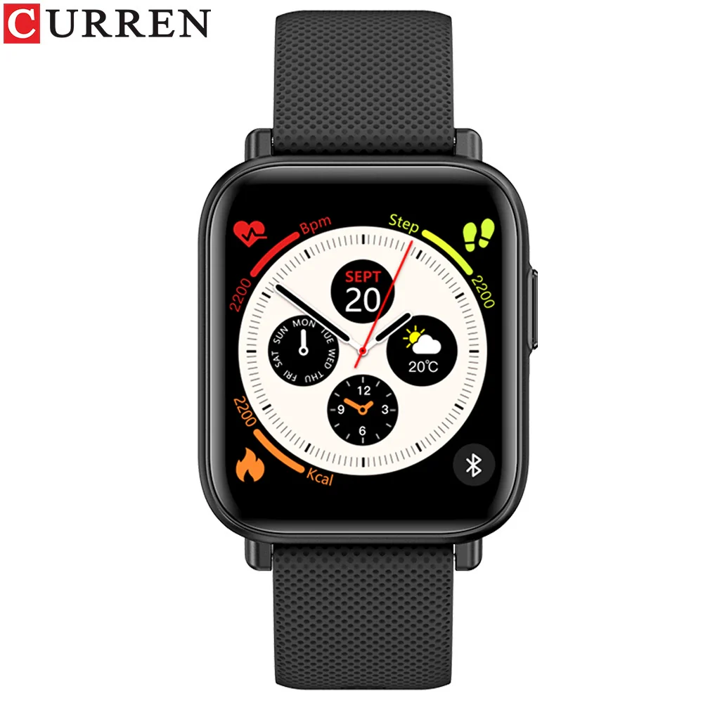 Smart Watch Metal Silicone Stainless Steel Sports Square Round Waterproof - Image 6