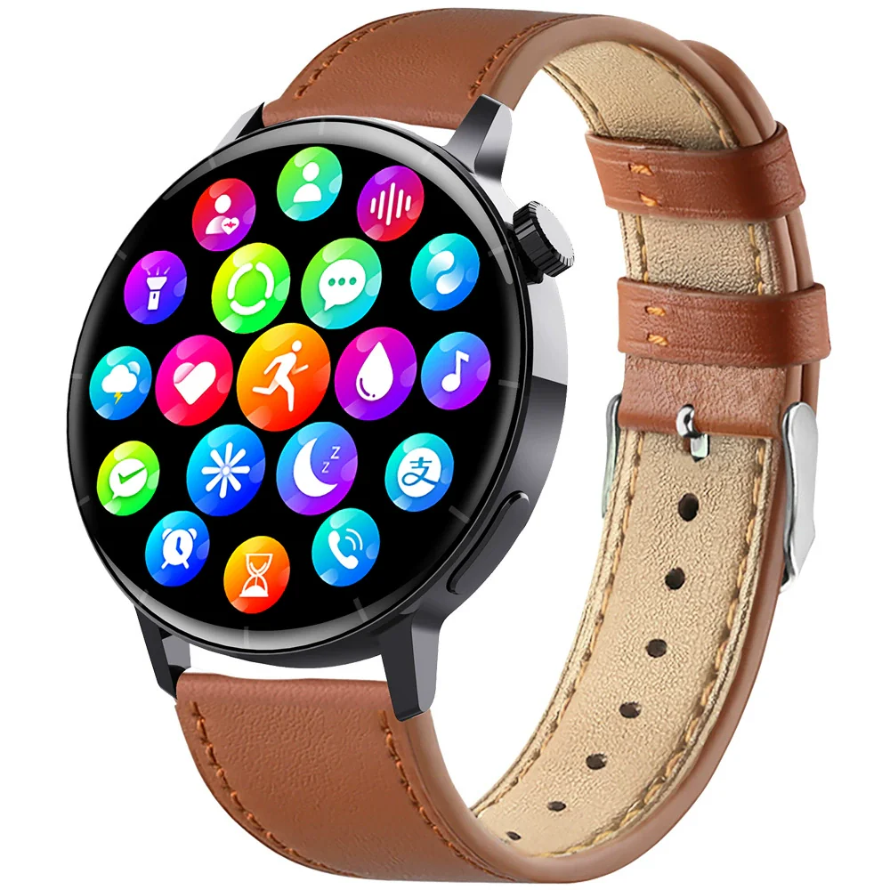 Smart Watch Silicone Wrist Strap Sporty Round Dial Bluetooth Touch Screen Heart Rate Sleep Blood Oxygen Etc Function - Image 11