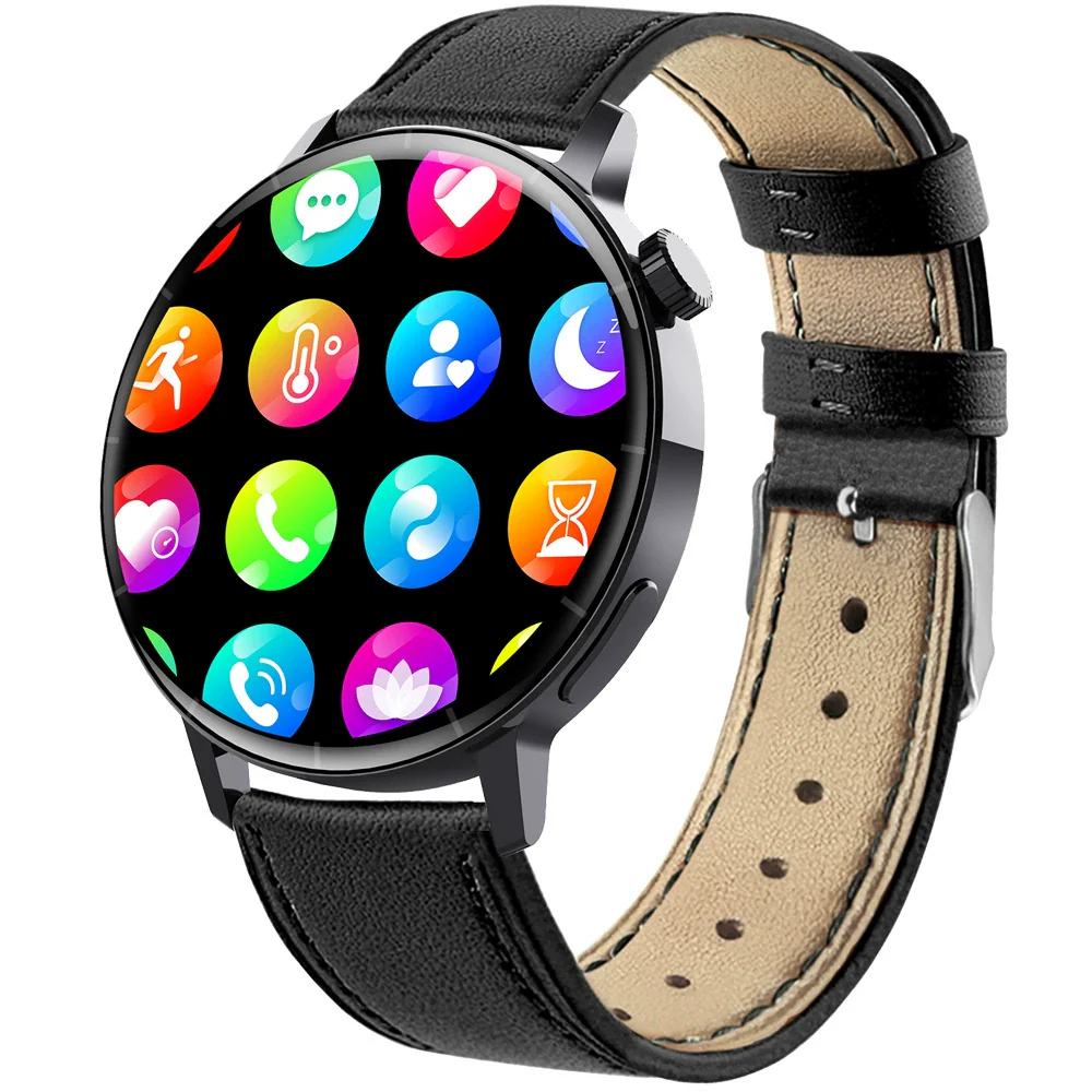 Smart Watch Silicone Wrist Strap Sporty Round Dial Bluetooth Touch Screen Heart Rate Sleep Blood Oxygen Etc Function - Image 12