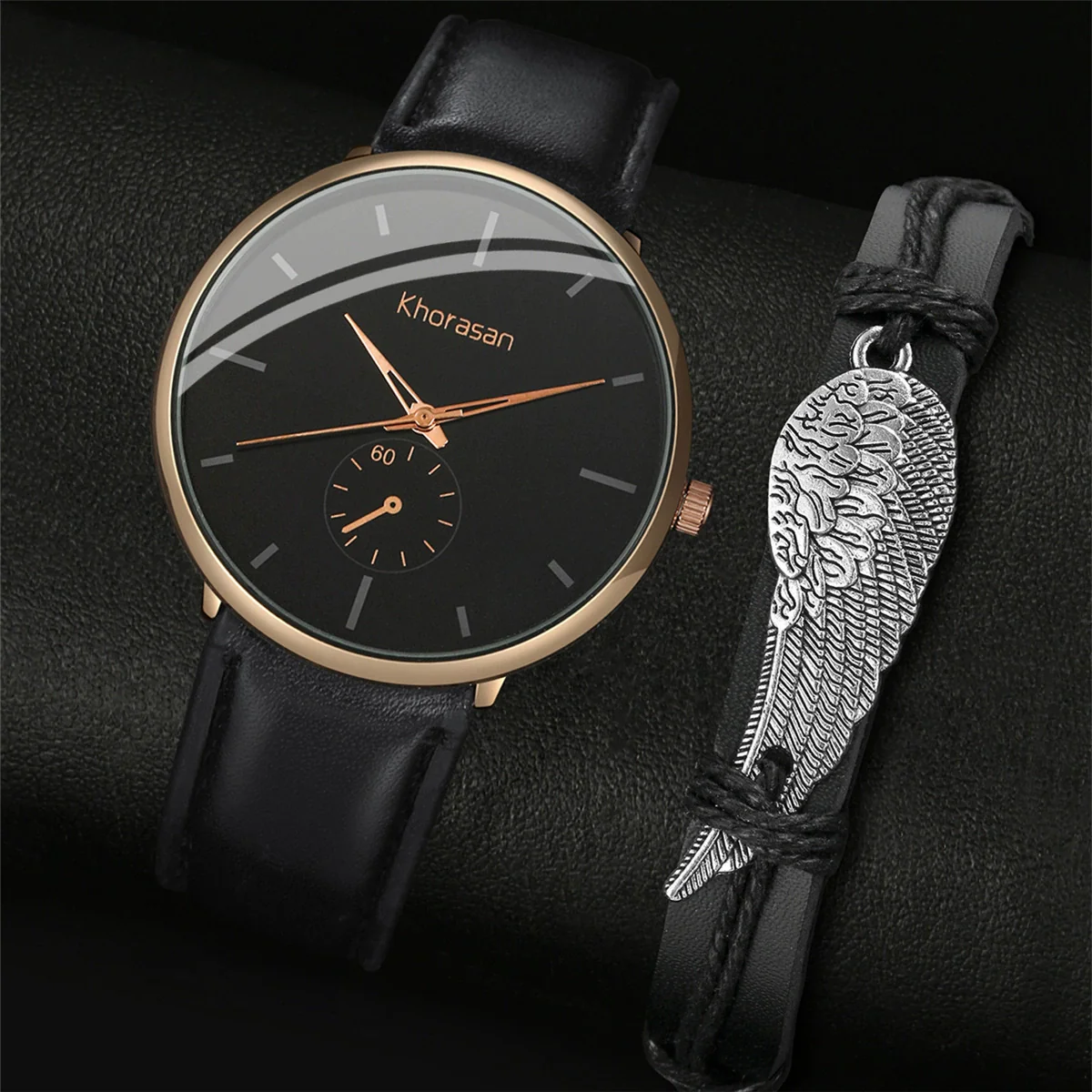 Sports Style Men's Quartz Watch With Alloy Case Imitation Leather Strap And Stainless Steel Buckle Round Dial - Image 7