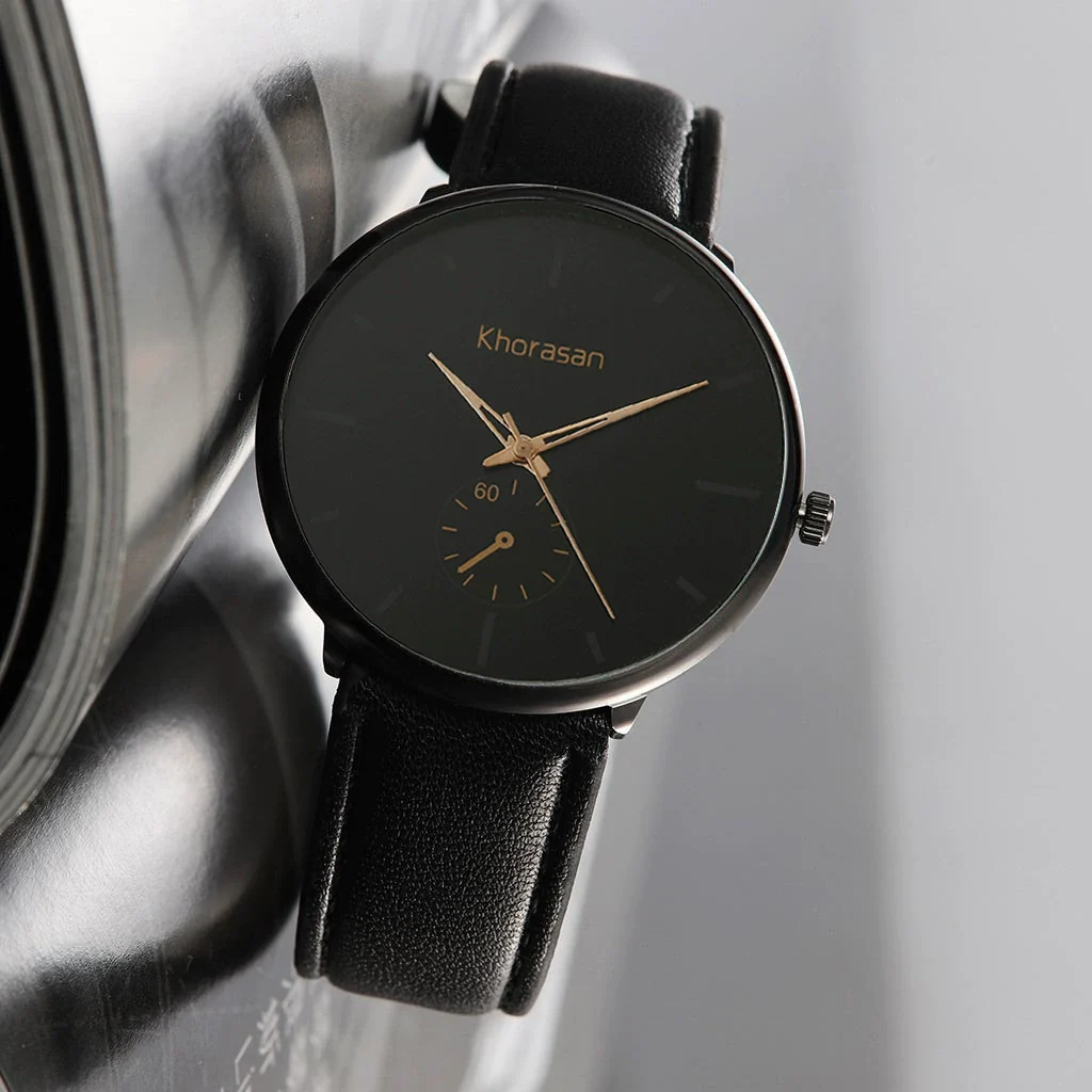 Sports Style Men's Quartz Watch With Alloy Case Imitation Leather Strap And Stainless Steel Buckle Round Dial - Image 8