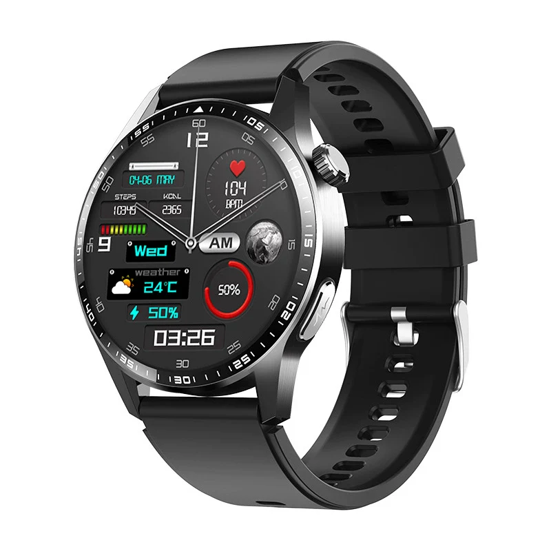 Sports Watch Titanium Alloy Environmentally Friendly Silicone Round For Men With Blood Oxygen Detection Bluetooth - Image 2