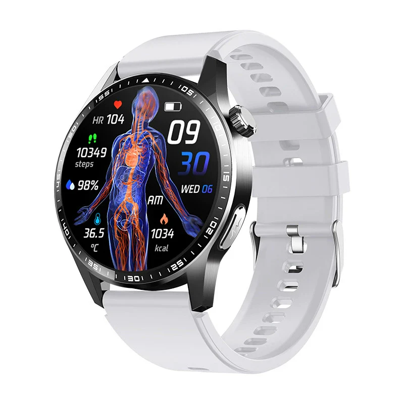 Sports Watch Titanium Alloy Environmentally Friendly Silicone Round For Men With Blood Oxygen Detection Bluetooth - Image 4