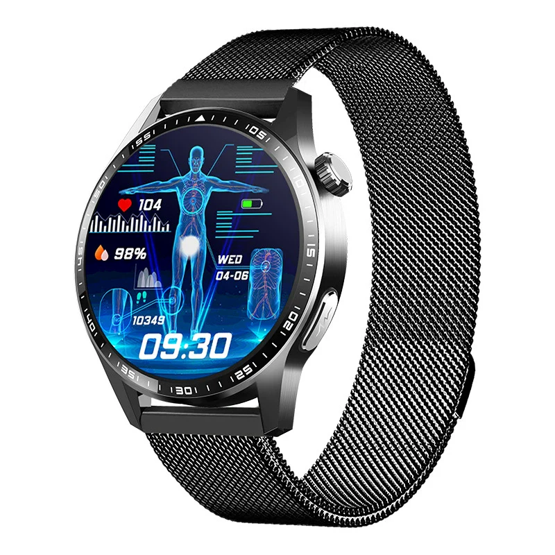 Sports Watch Titanium Alloy Environmentally Friendly Silicone Round For Men With Blood Oxygen Detection Bluetooth - Image 6
