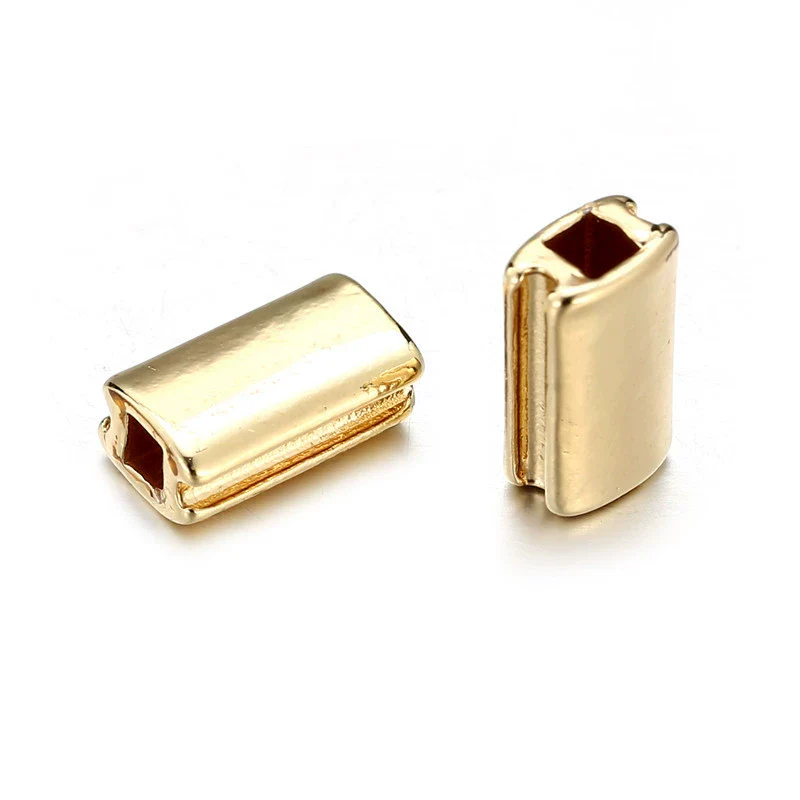 Square Alloy Electroplated Loose Bead Bracelet Jewelry Pendant Accessories Wholesale - Image 2