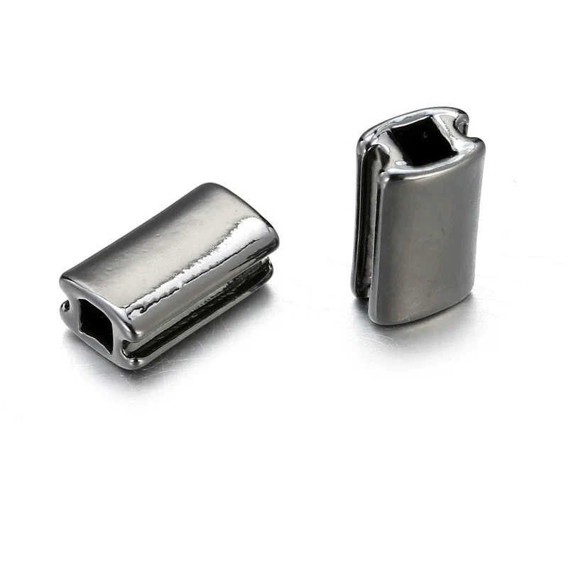 Square Alloy Electroplated Loose Bead Bracelet Jewelry Pendant Accessories Wholesale - Image 3