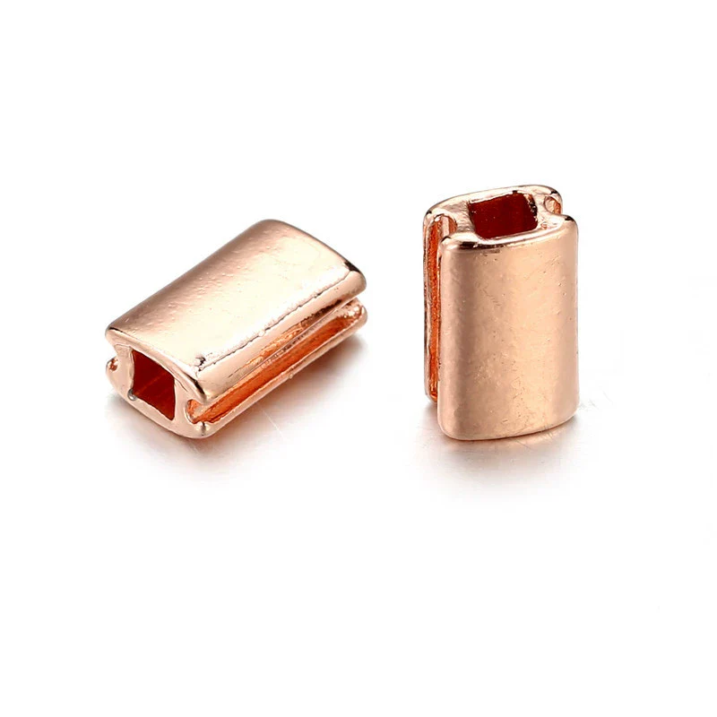 Square Alloy Electroplated Loose Bead Bracelet Jewelry Pendant Accessories Wholesale - Image 4