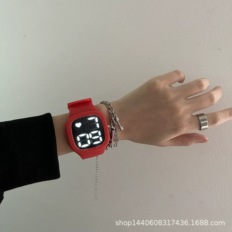 Square Luminous Multifunction Electronic Plastic Watch For Young Men And Women Casual Fashion Style - Image 3