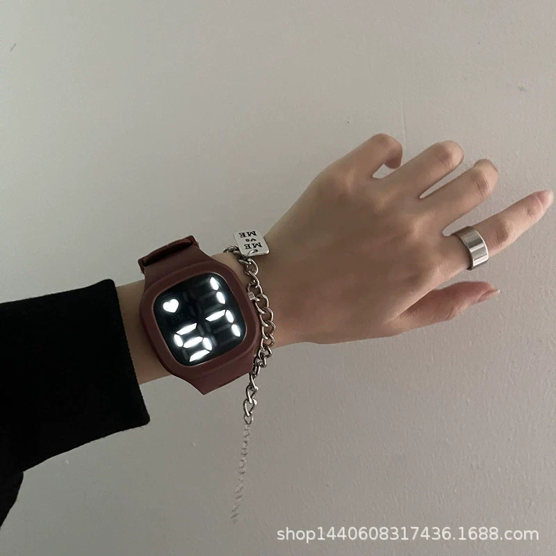 Square Luminous Multifunction Electronic Plastic Watch For Young Men And Women Casual Fashion Style - Image 6